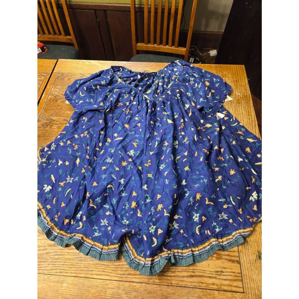 Natalie Martin Navy Blue Mini Dress with Floral Print